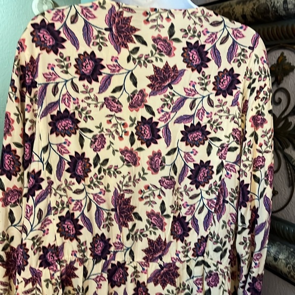 NWT Torrid Top Boho Floral Long Ballon Sleeve Top Embroidered Sz 5 - Picture 10 of 16